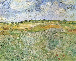 Auvers with rain clouds
